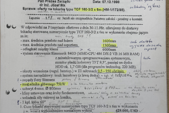 POREBA - TCF 160