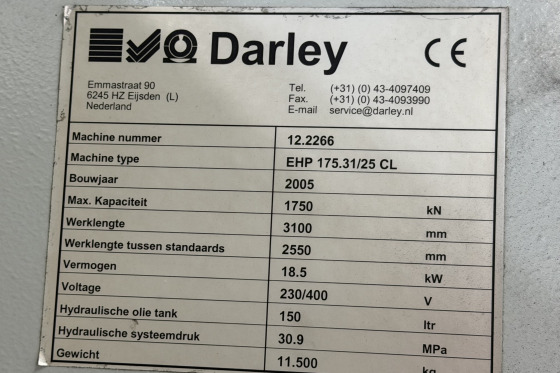 DARLEY - EHP 175 / 31.25 CL