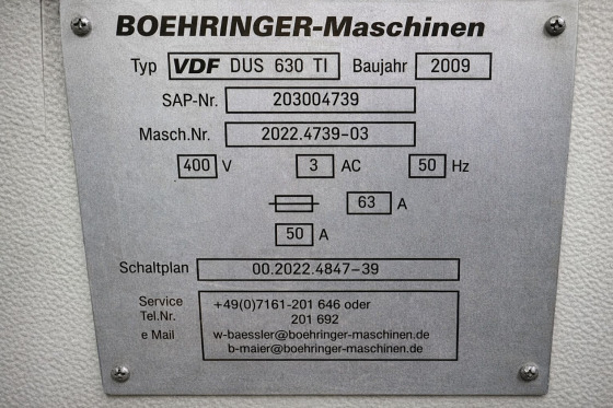 VDF BOEHRINGER - DUS 630 Ti