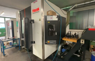 MAZAK VARIAXIS J600/5X with LANG CELL AUTOMATION Mach4Metal MAZATROL matrix 2 9484