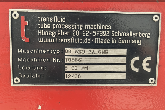 Transfluid - DB630 A3 CNC