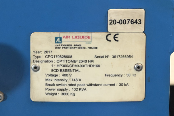 SAF Airliquide - Optitome 2049 HPi