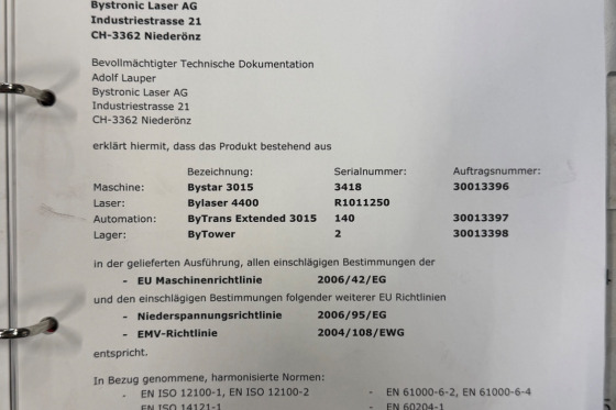 BYSTRONIC - ByLaser 4400