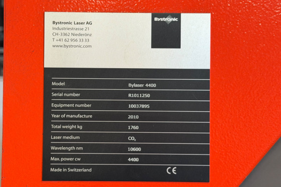 BYSTRONIC - ByLaser 4400