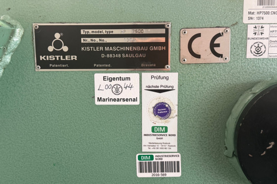 KISTLER - HP 7500