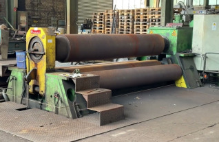 Haeusler 4 roll plate bender 3100 x 60 mm 240nm 540 top roll Mach4Metal 9638 Faccin Roundo Davi