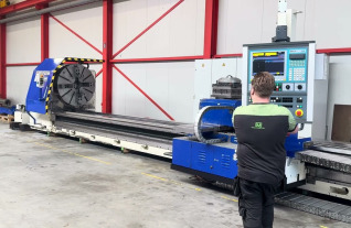 Heyligenstaedt NDC710 1400 x 8250 x 16 ton CNC Lathe Mach4Metal 9181 3-3