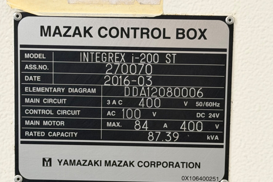 MAZAK - Integrex i-200ST x 1500U
