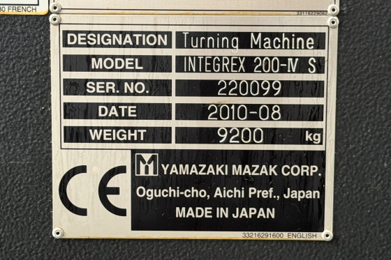 MAZAK - INTEGREX 200-4 S