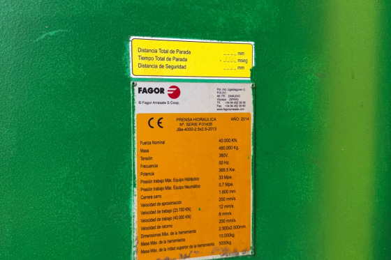 FAGOR Arrasate - JBe 4000 2,5 x 2,5