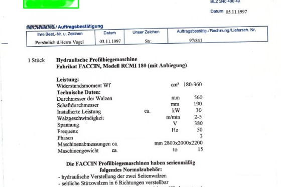FACCIN - RCMI 180