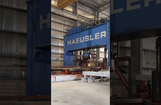 HAEUSLER HKP 9000 x 1000 T Dishing Press with Manipulator 42 Ton Mach4Metal 9829