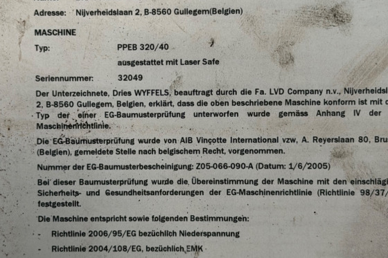 LVD - PPEB-EFL 320/40