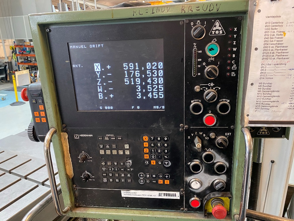 Tos Whn13cnc Table Type Boring Mill Used Mach4metal