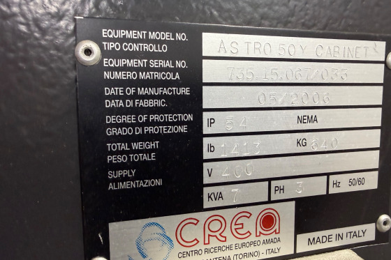 AMADA - ASTRO 50 YX AXIS ROBOT