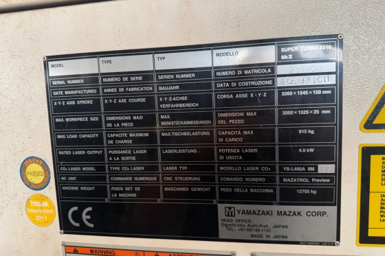 MAZAK - Super TURBO X510 MK3