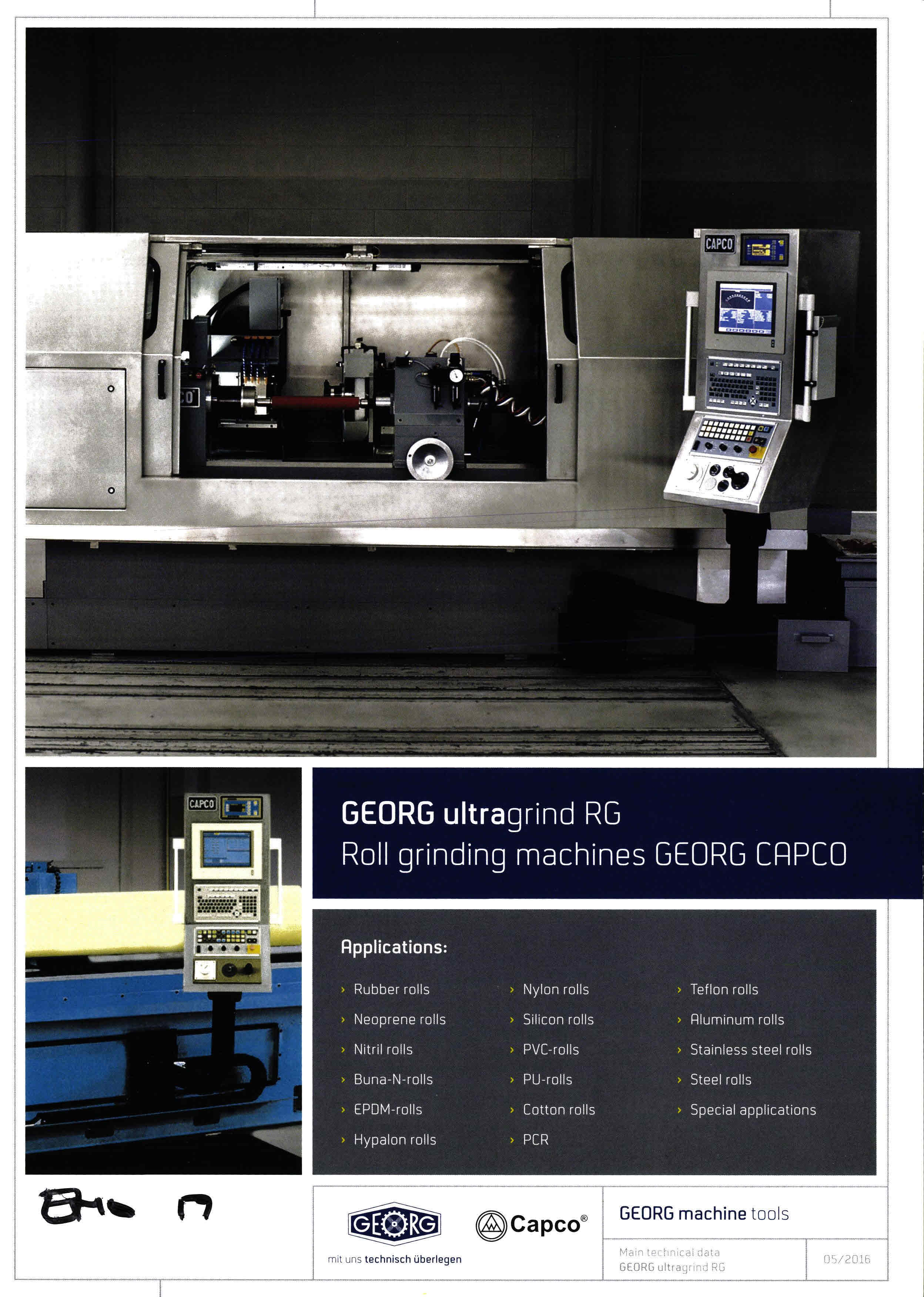 Rg Machine Georg ultra rg roll grinding machine | Mach4Metal