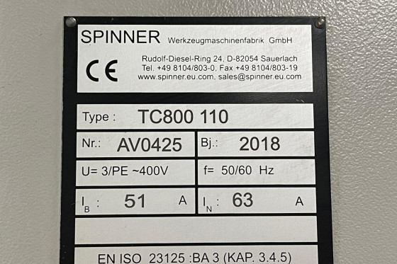 SPINNER - TC 800 110