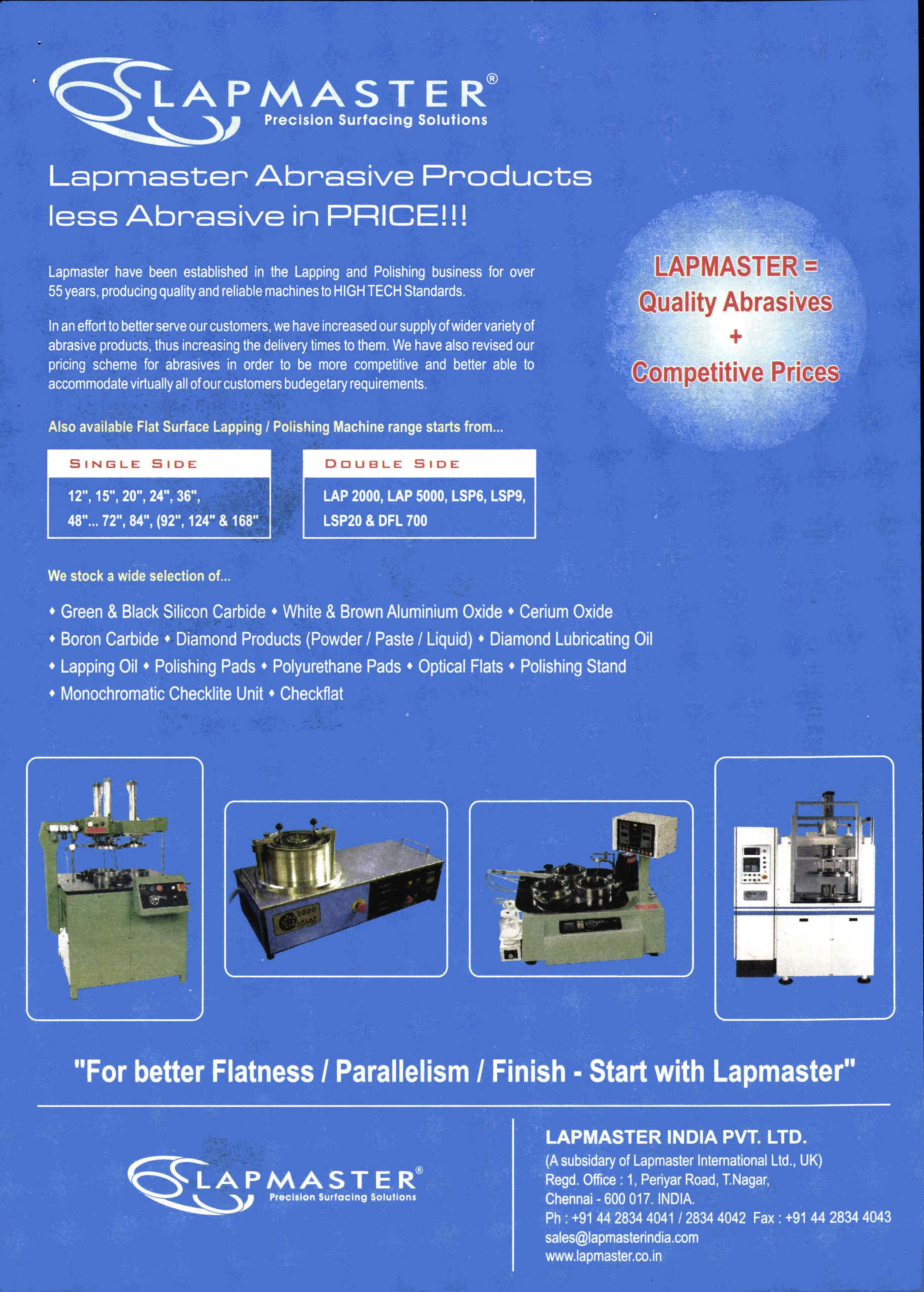Lapmaster F, A model lapping polishing machine | Mach4Metal