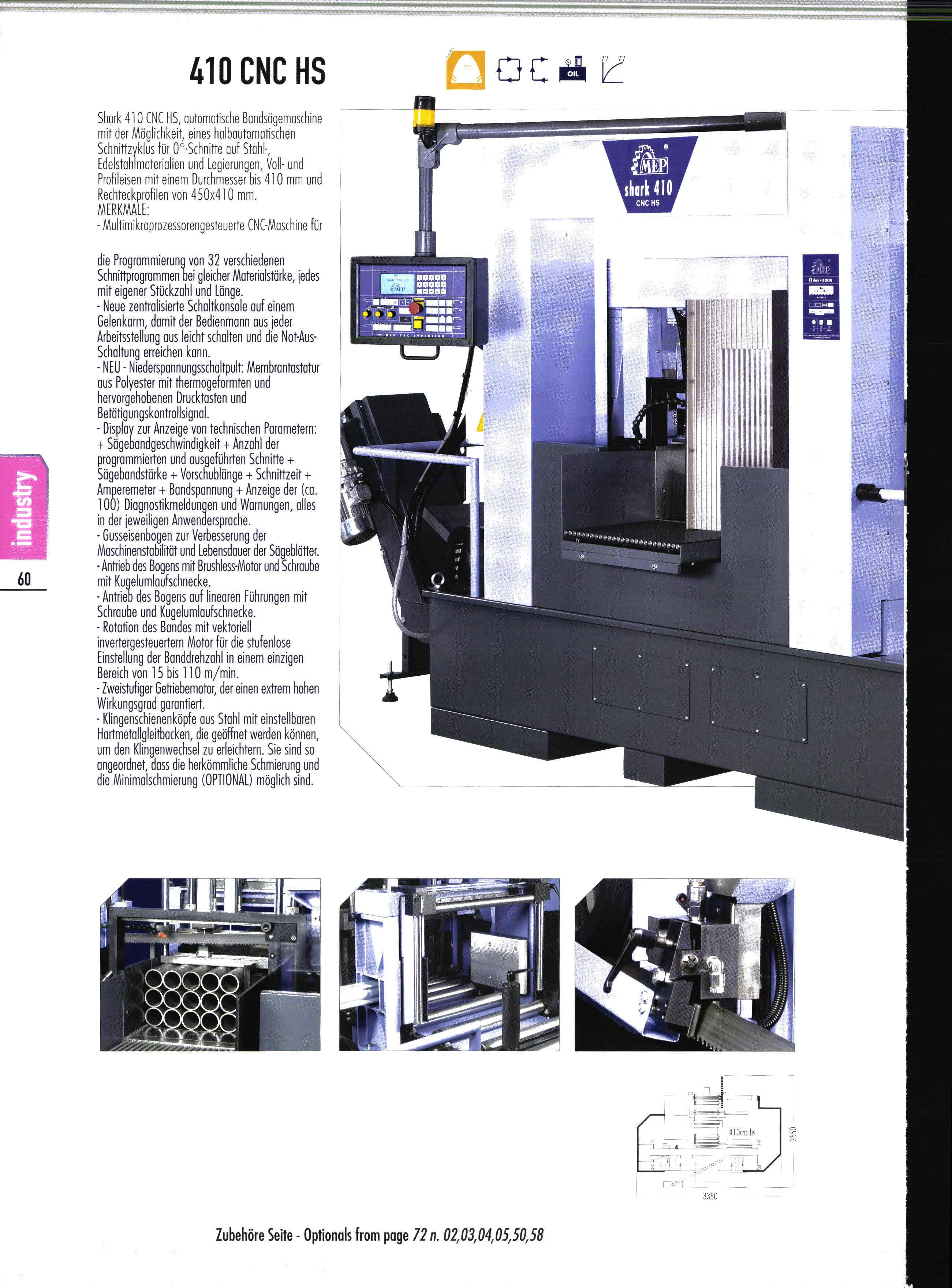 Mep Cs40 Machine Mep 410 CNC HS Automatic band sawing machine | Mach4Metal