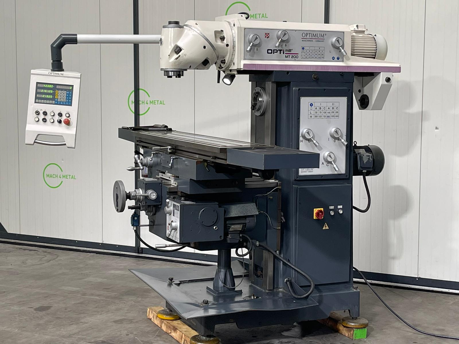 OPTIMUM - OPTImill MT 200 Radial arm drill used | Mach4Metal