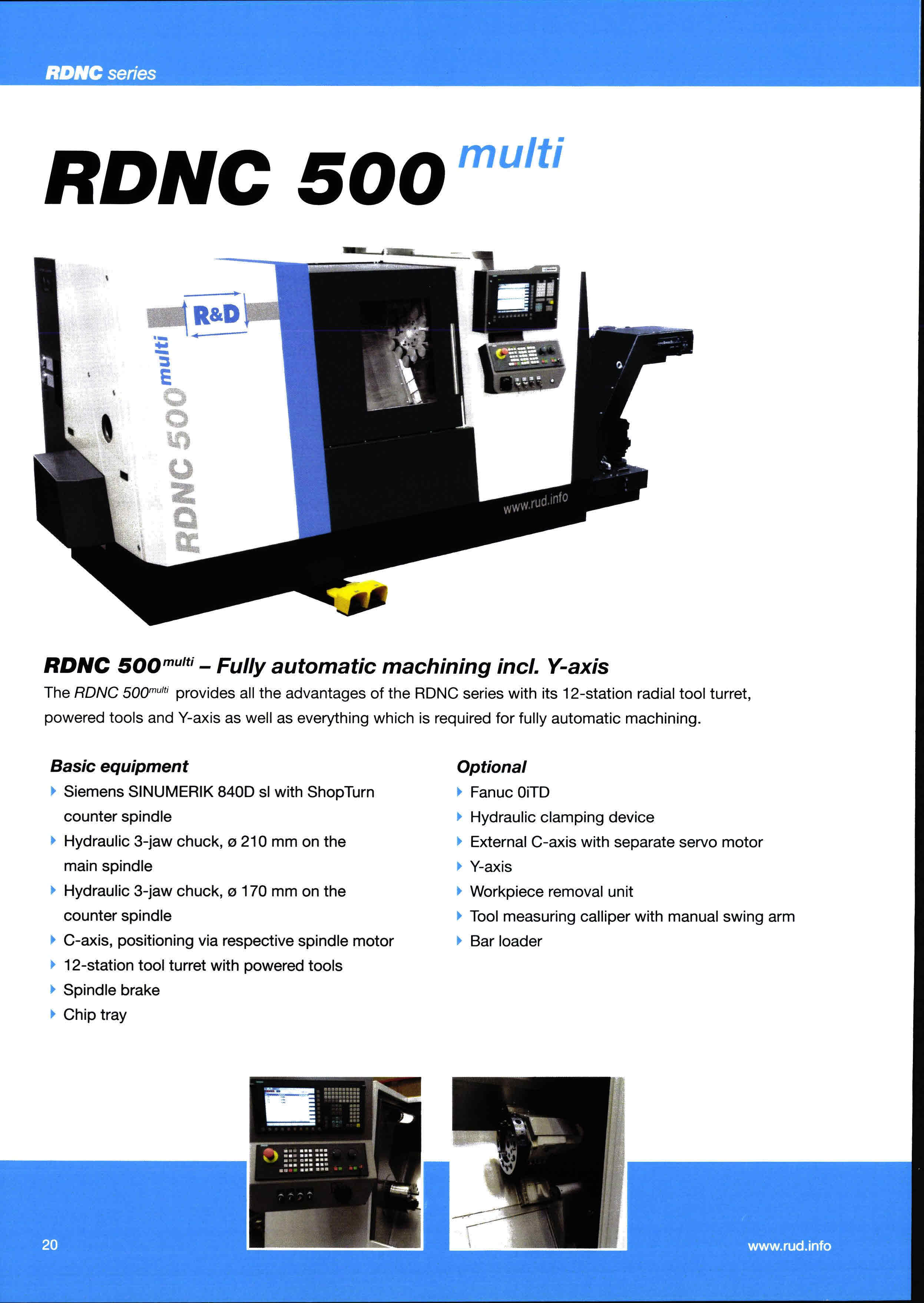 Raed Machine R&D RDNC500 MULTI fully automatic machining lathe | Mach4Metal