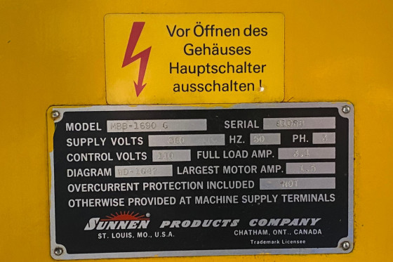 SUNNEN - MBB 1690 G
