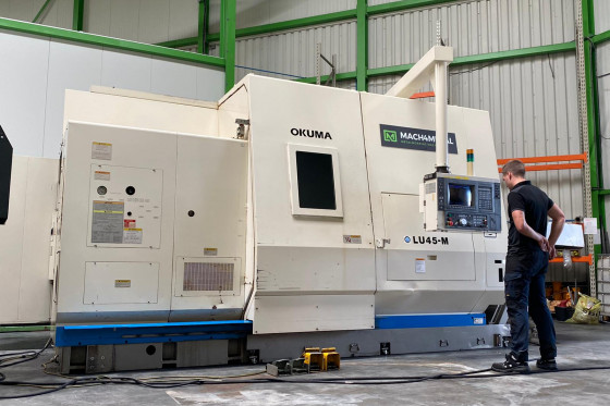 Okuma - LU-45M CNC Lathe with c-axis used | Mach4Metal