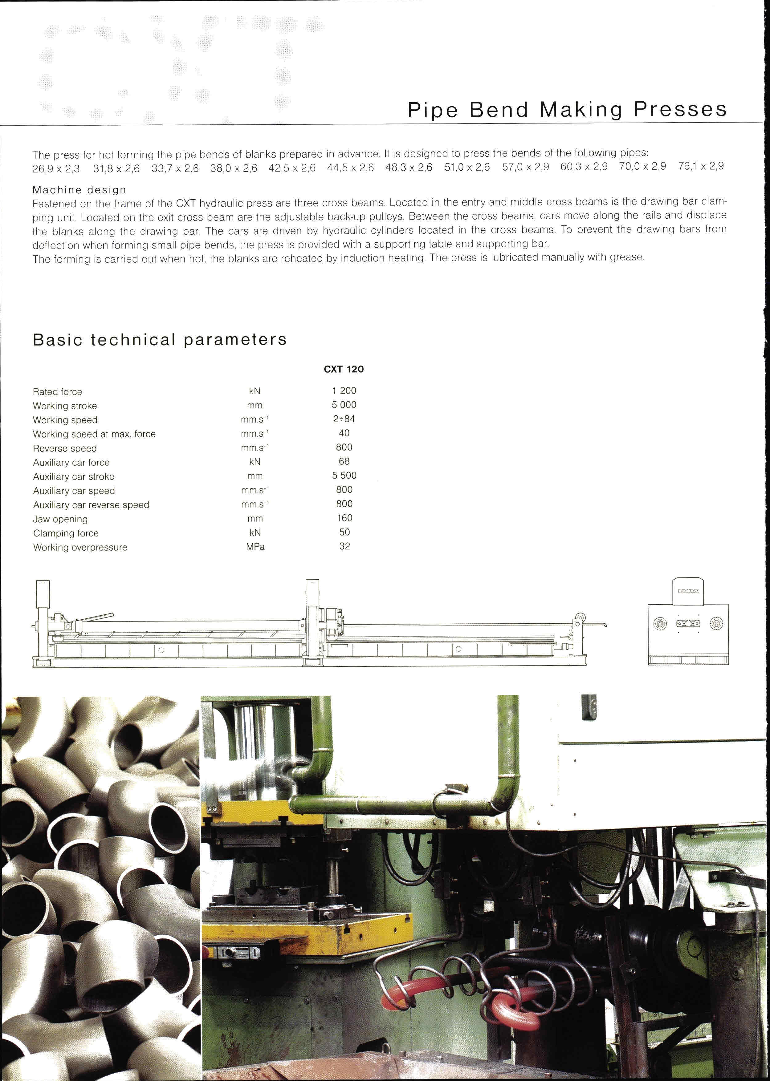 Pipe Rounding Presses Zdas CXT 120 Pipe bend presses | Mach4Metal