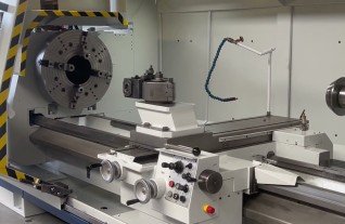 Weiler E-90 CNC Lathe x 3000 mm spindle bore 260 mm Siemens Sinumrik 805 MACH4METAL 2-2 7054